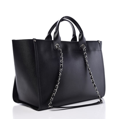 Chanel Caviar Large Studded Deauville Tote Black 4 of 9