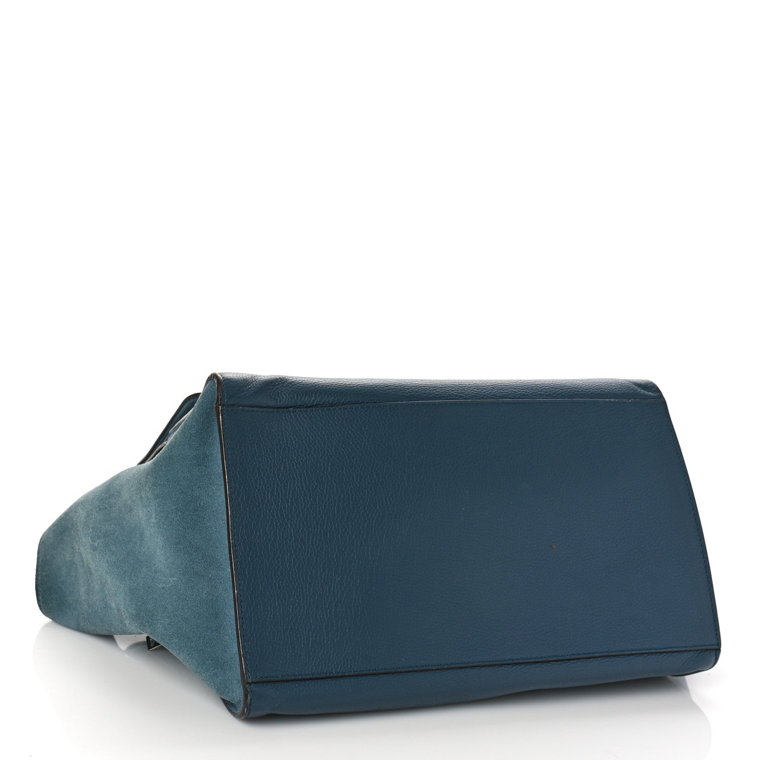 Celine Drummed Calfskin Suede Double Zip Trapeze Orage 4 of 9