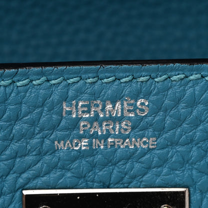 Hermes Togo Kelly Retourne 32 Turquoise 6 of 10