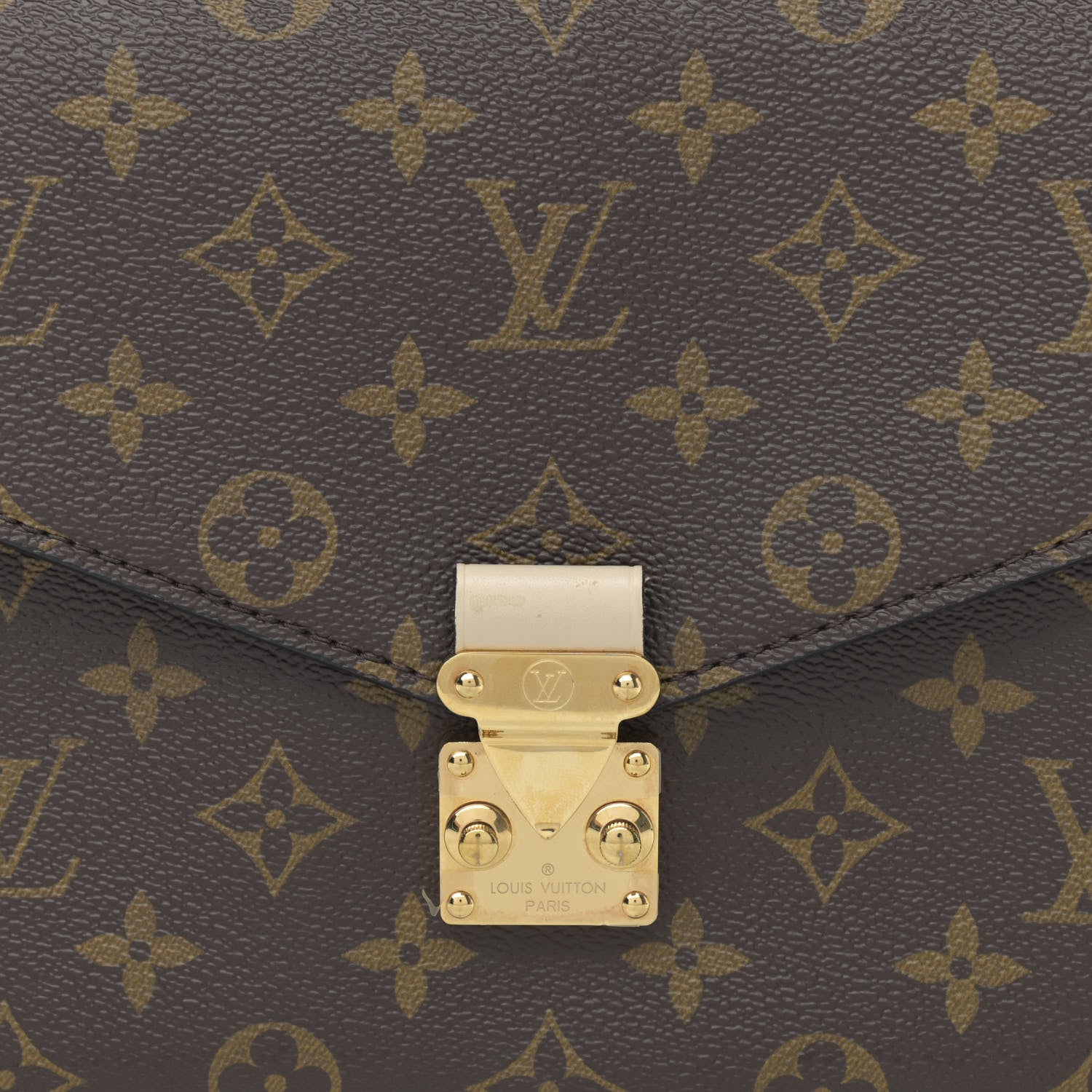Louis Vuitton Monogram Braided Pochette Metis Creme Beige 7 of 11