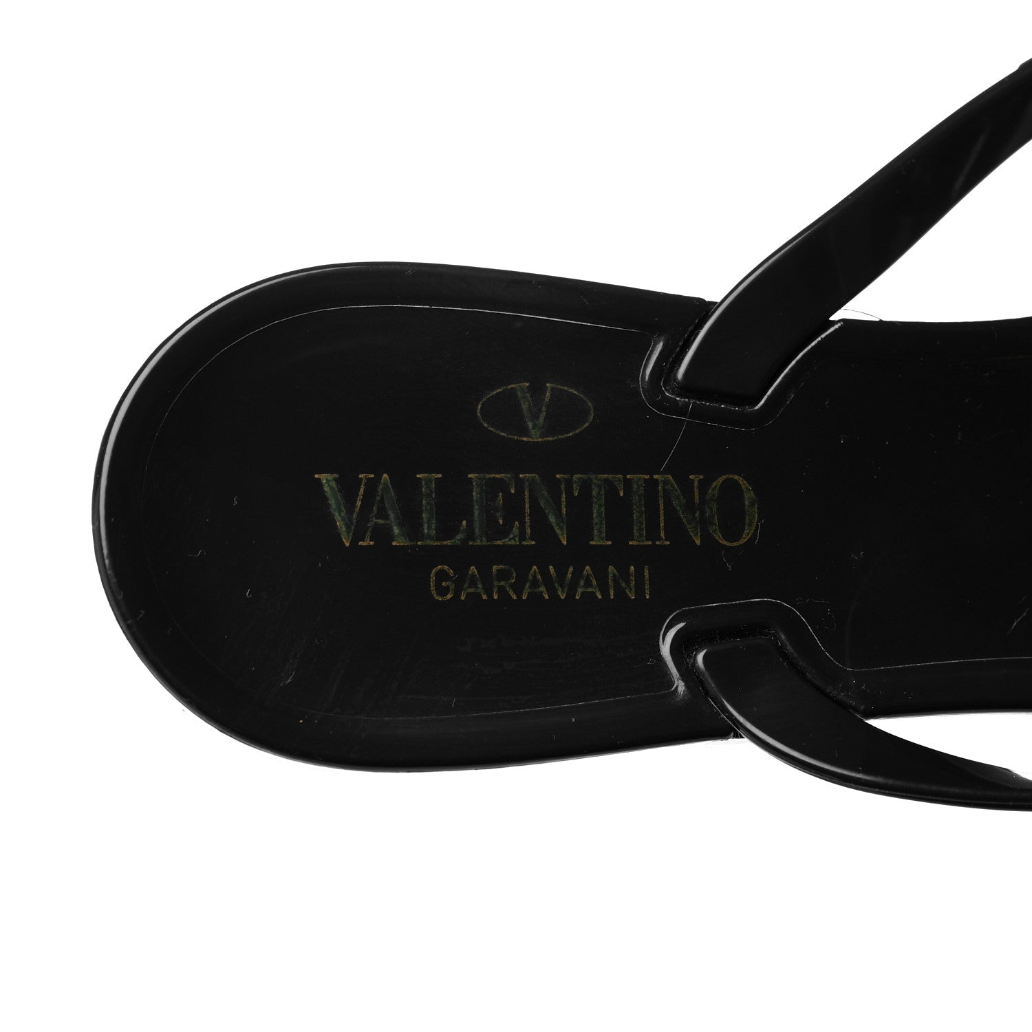 Valentino Garavani PVC Jelly Rockstud Bow Thong Sandals 39 Black 7 of 8