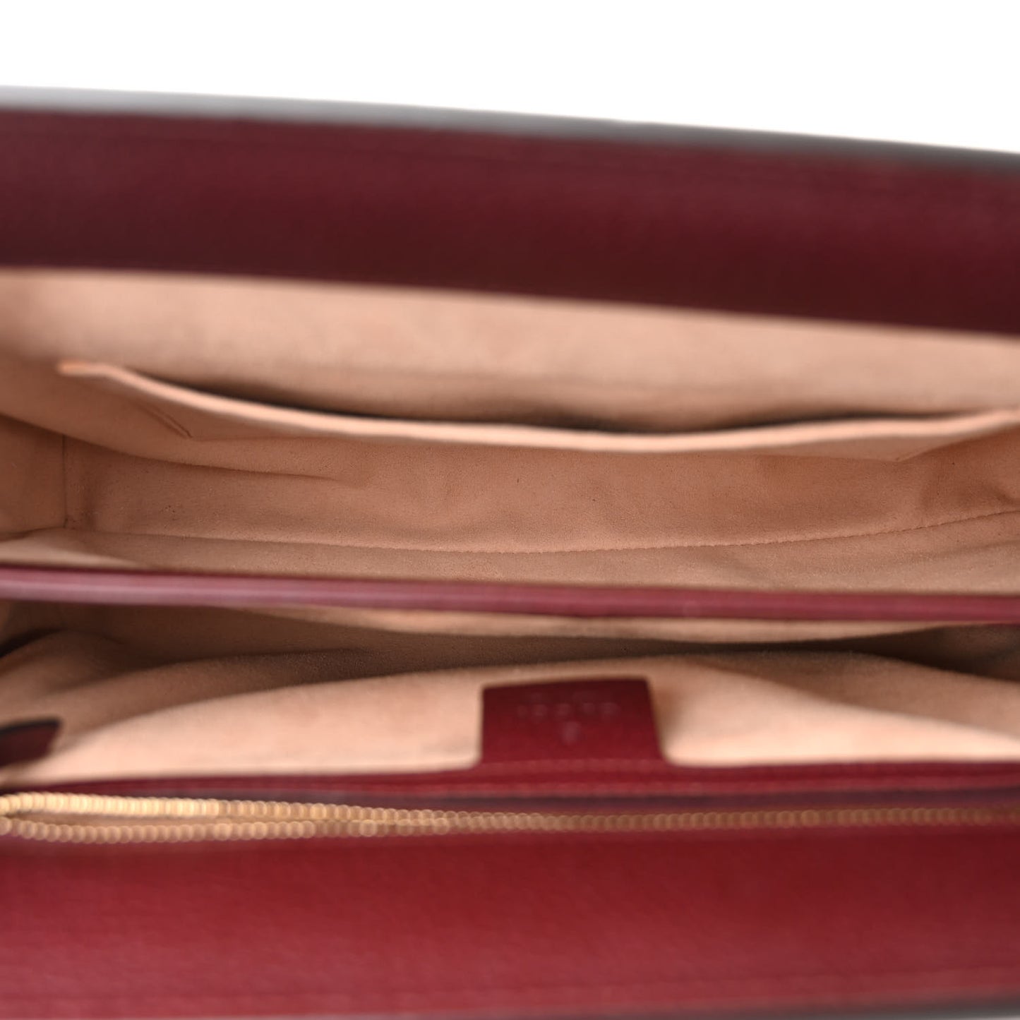 Textured Calfskin Web Medium Ophidia Chain Shoulder Bag Vintage Bordeaux