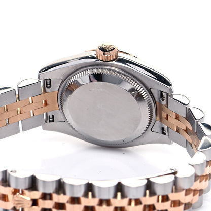 Rolex Stainless Steel 18K Everose Gold 26mm Oyster Perpetual Datejust Watch Pink Roman 179171 4 of 4