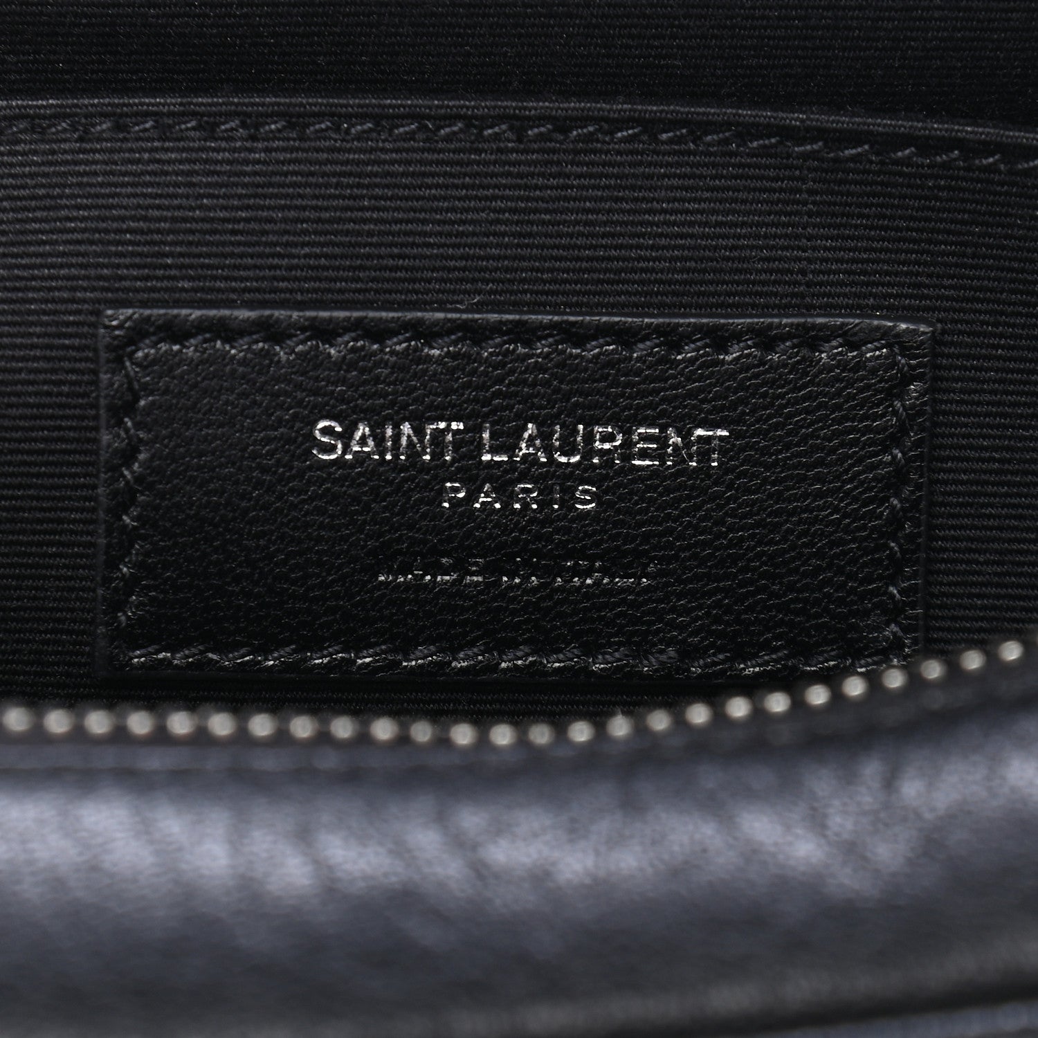 Saint Laurent Lambskin Monogram Small Lou Camera Bag Black 6 of 9