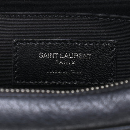 Saint Laurent Lambskin Monogram Small Lou Camera Bag Black 6 of 9