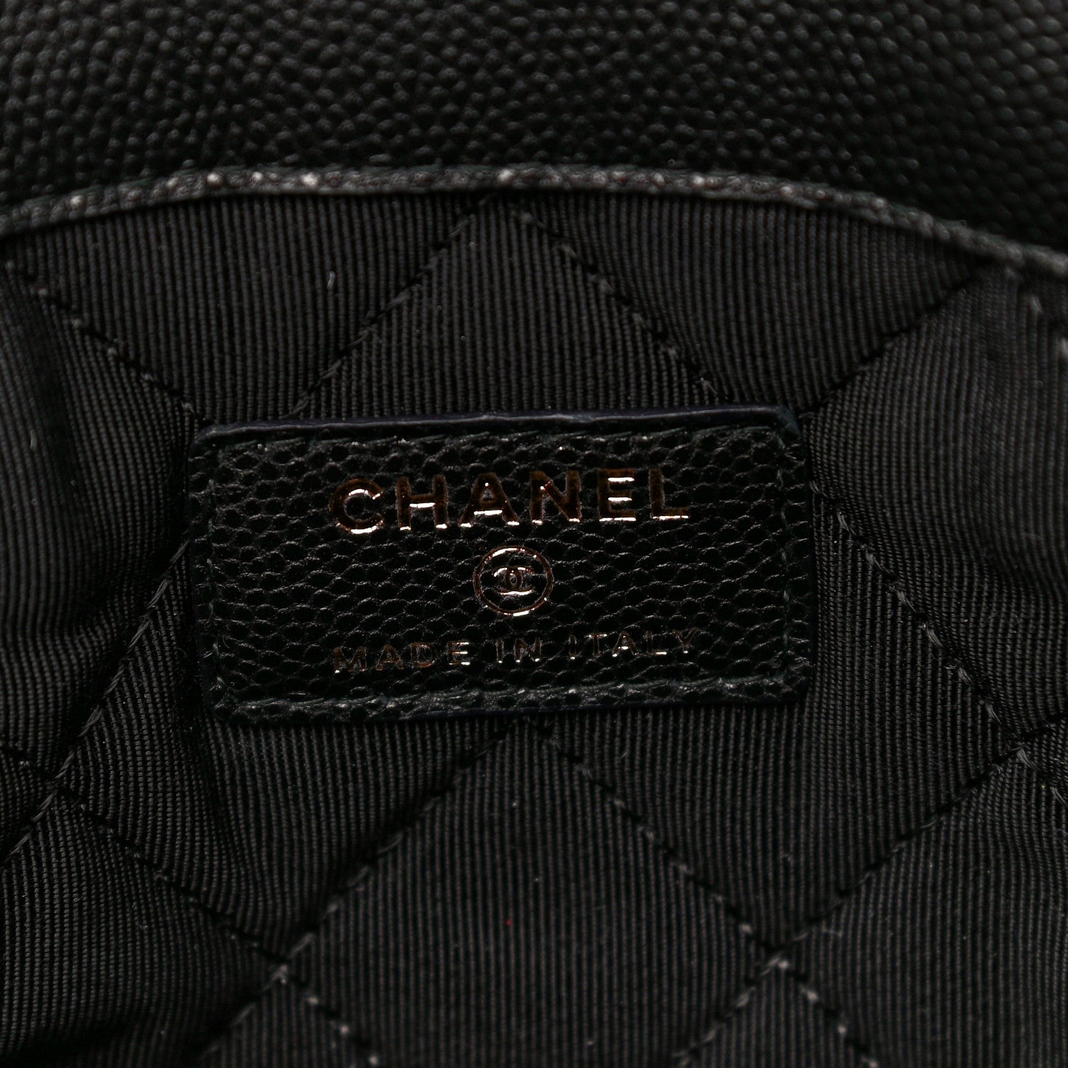 Chanel Caviar Quilted Medium Golden Class Pouch Black 6 of 9