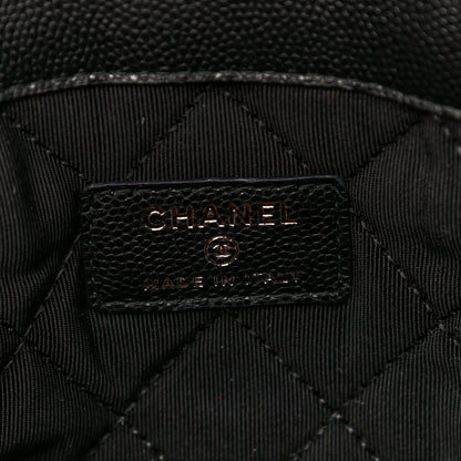 Chanel Caviar Quilted Medium Golden Class Pouch Black 6 of 9