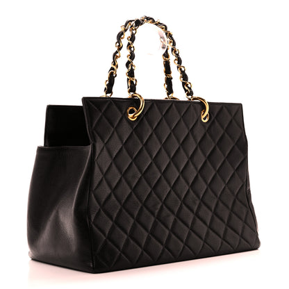 Chanel Caviar Quilted Grand Timeless Tote GTT Black 3 of 10