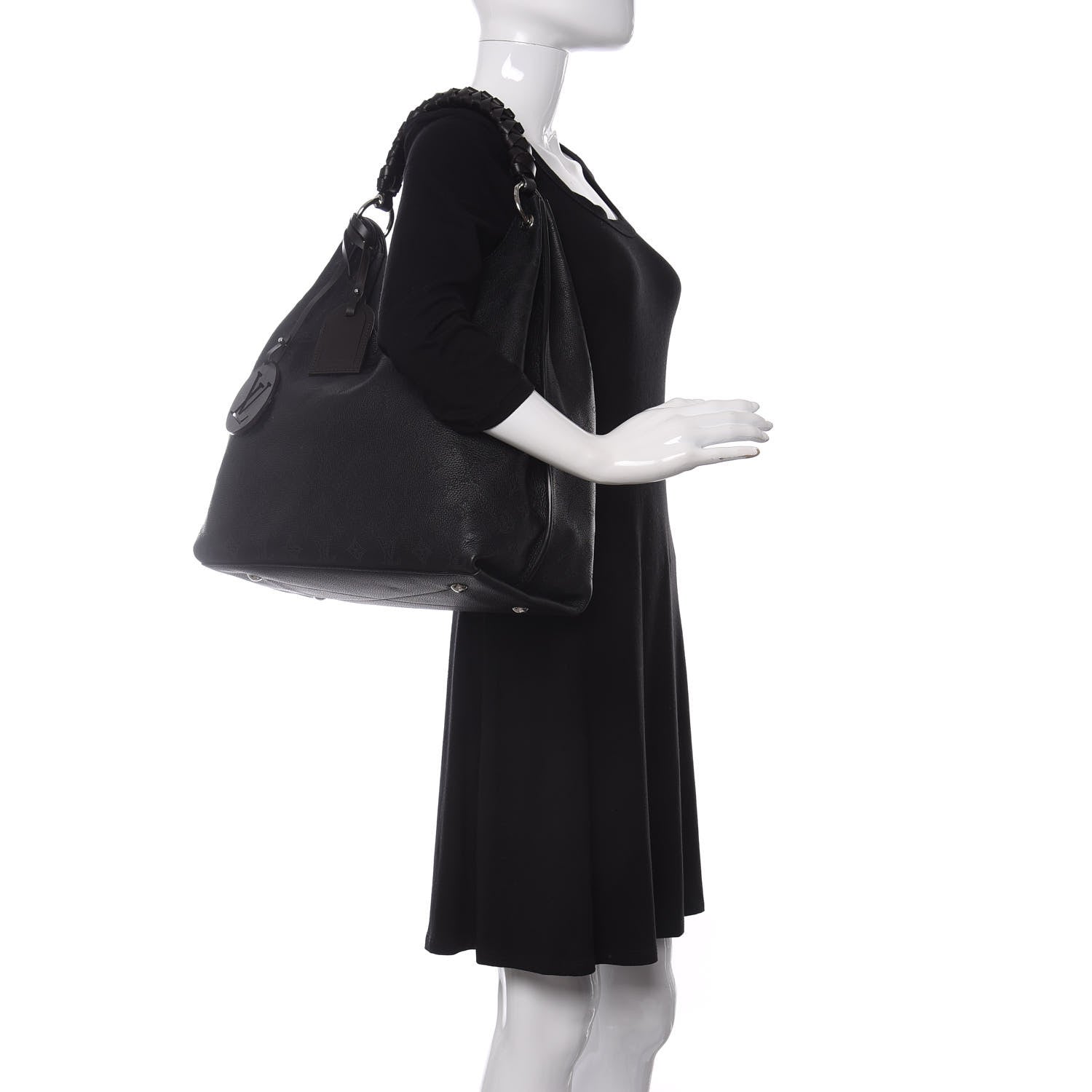 Louis Vuitton Mahina Carmel Hobo Black 2 of 9