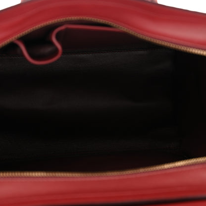 Celine Canvas Crocodile Embossed Bi-Color Mini Luggage Beige Red 5 of 14