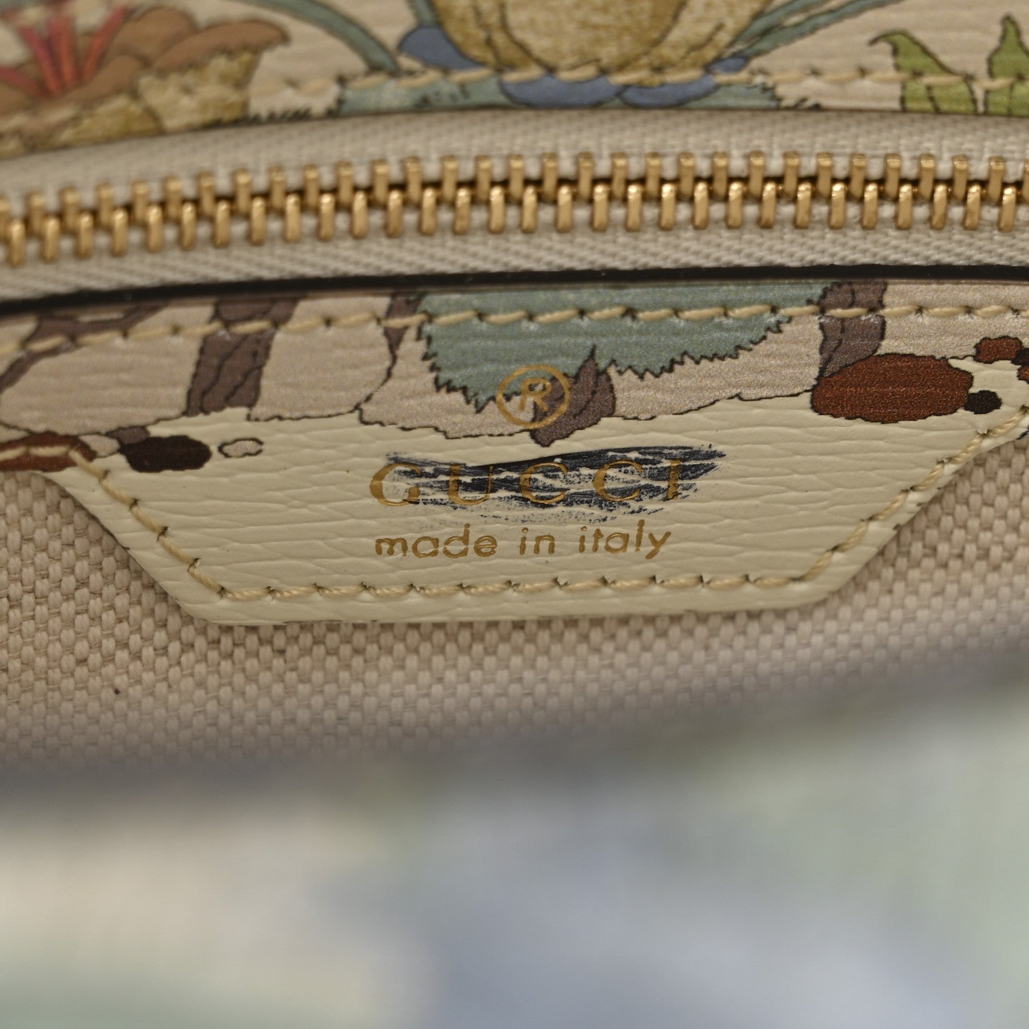 Gucci New Shangai Calfskin Tiger Savanah Small Jackie 1961 Hobo Chalky White Multicolor 6 of 10