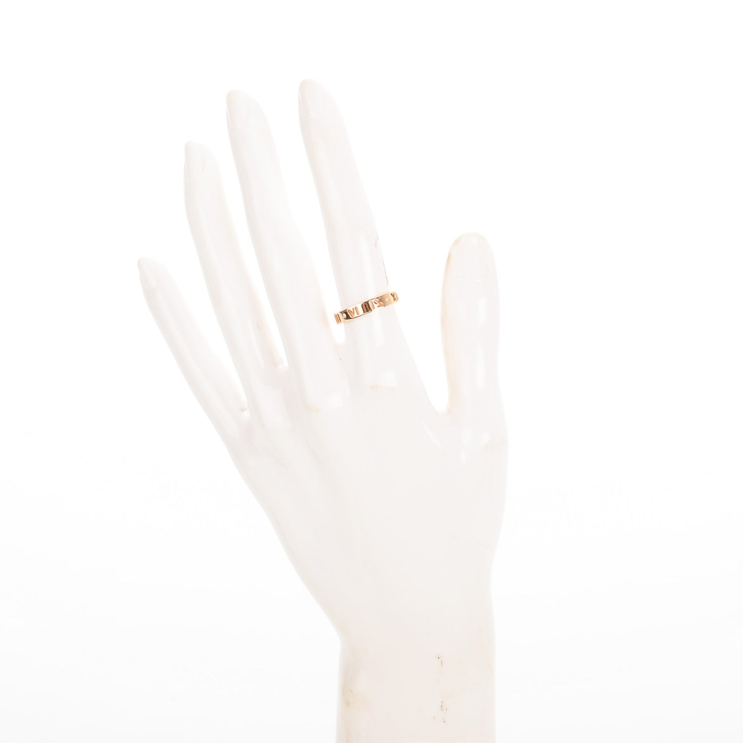 18K Rose Gold Diamond Atlas Pierced Ring 5.5