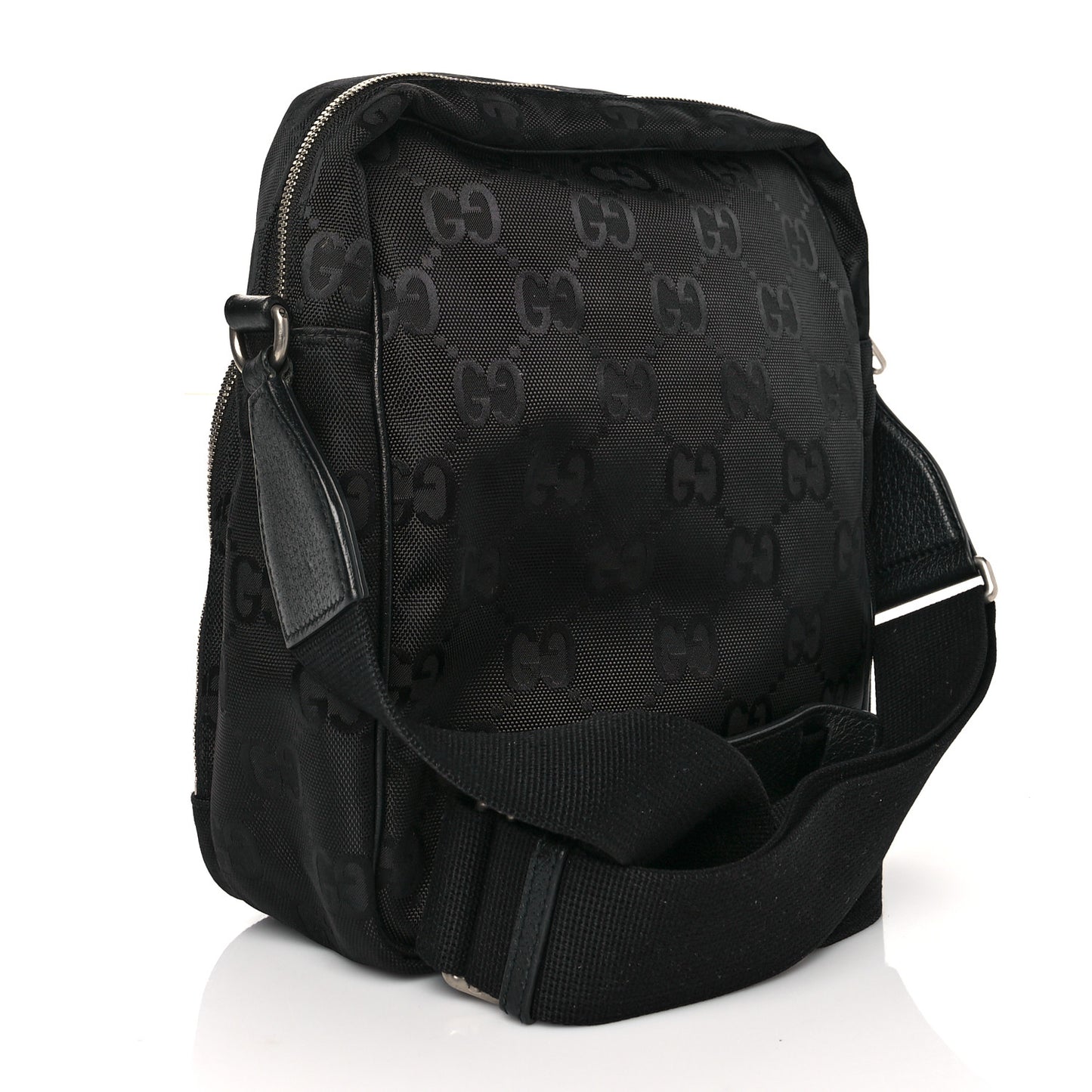 Econyl Nylon Monogram Off The Grid Messenger Black
