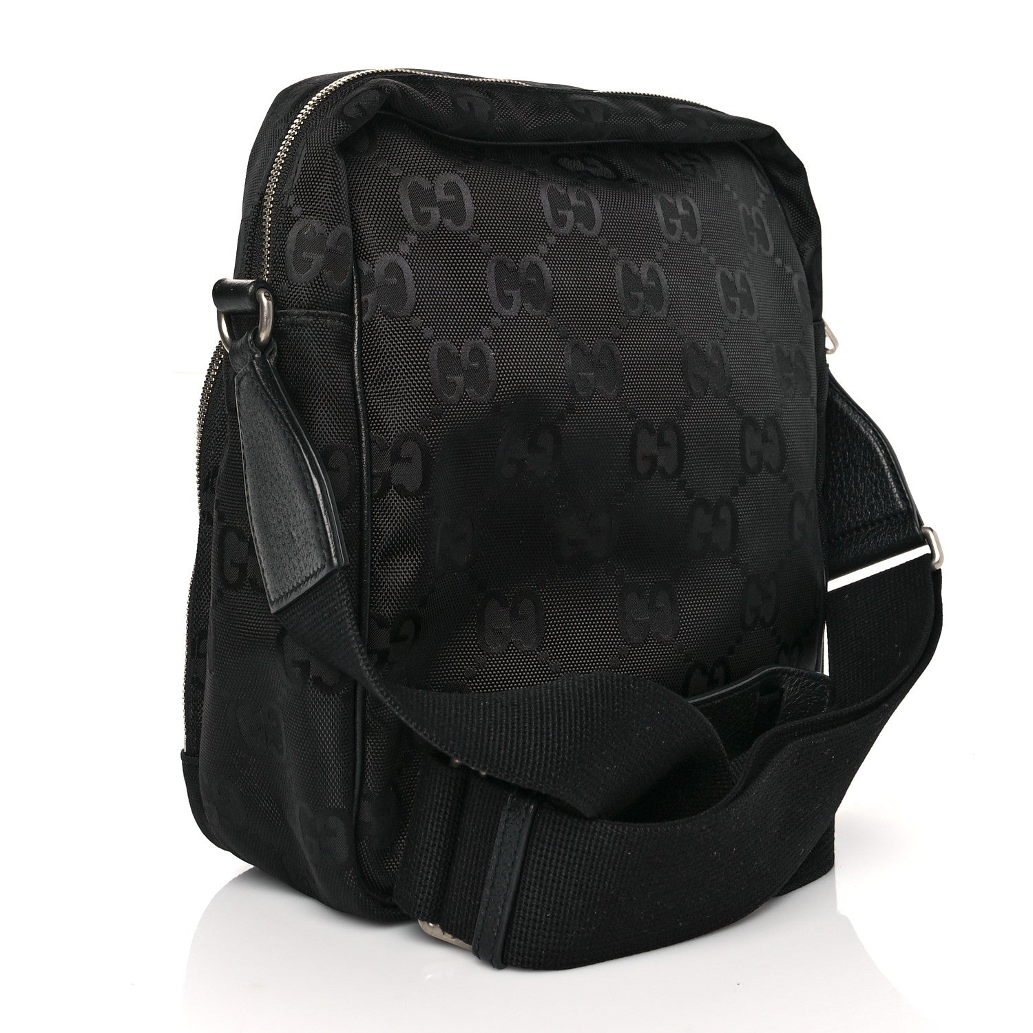 Gucci Econyl Nylon Monogram Off The Grid Messenger Black 3 of 12