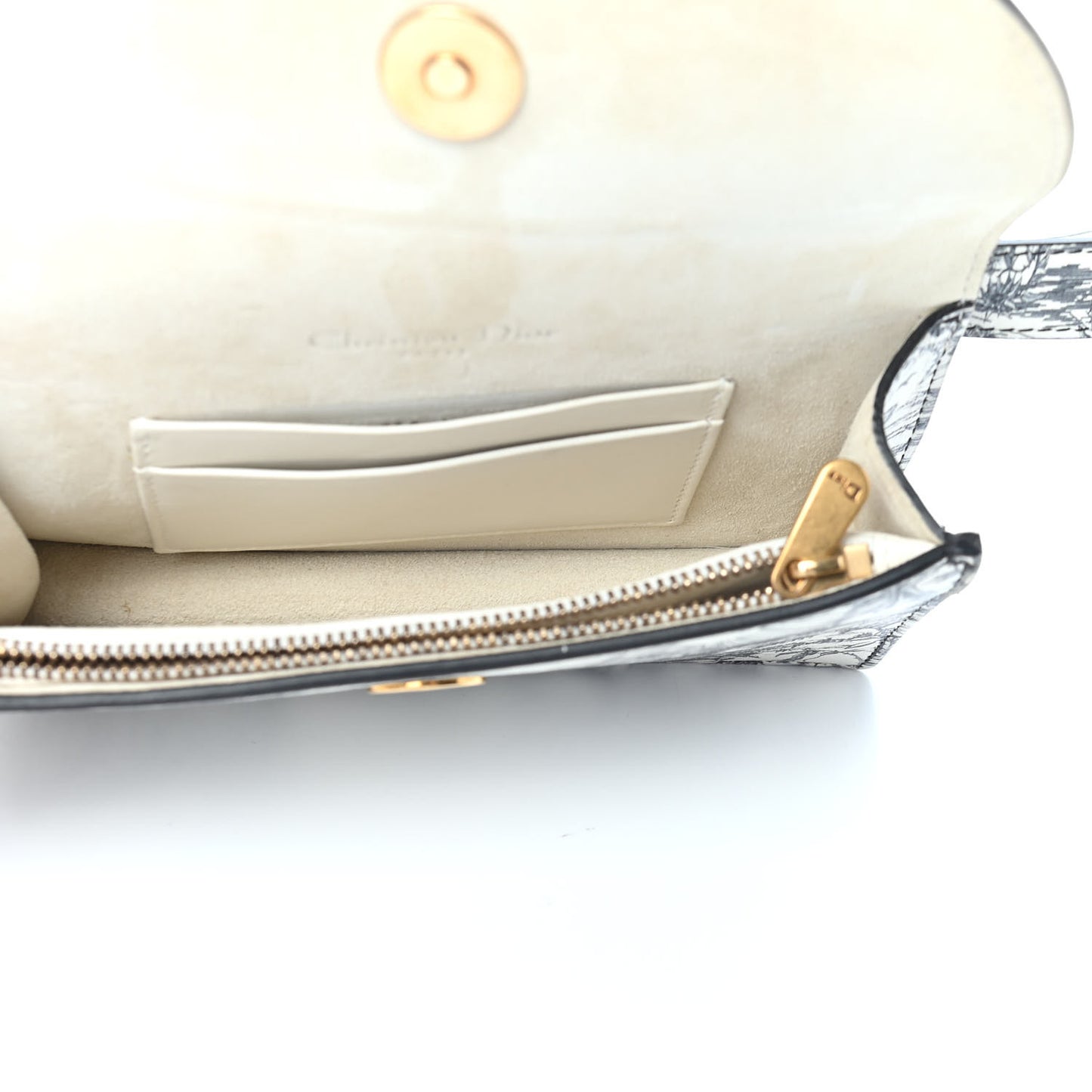 Calfskin Jardin Naturel Print Saddle Belt Bag Latte Multicolor