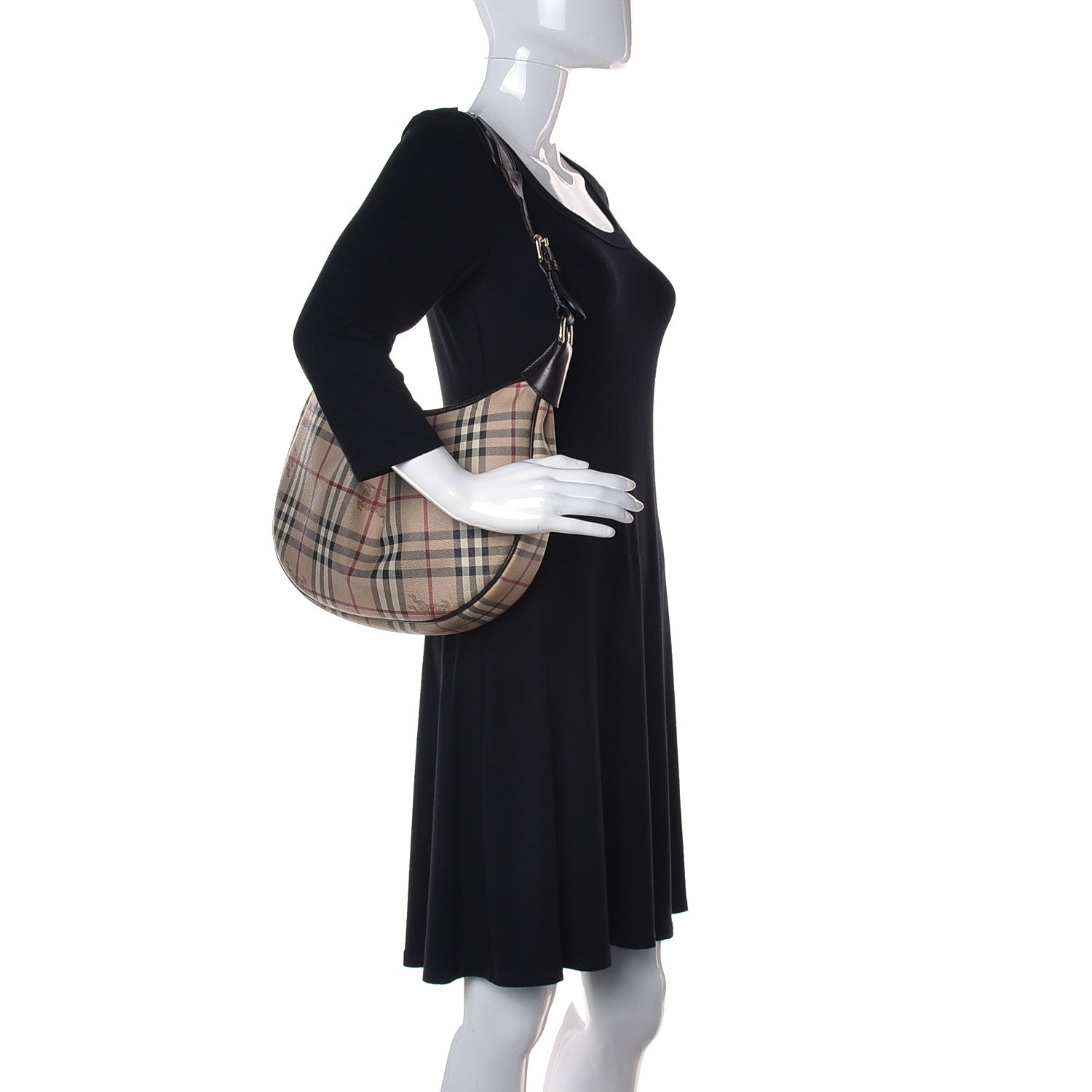 Burberry Haymarket Check Hobo 2 of 15