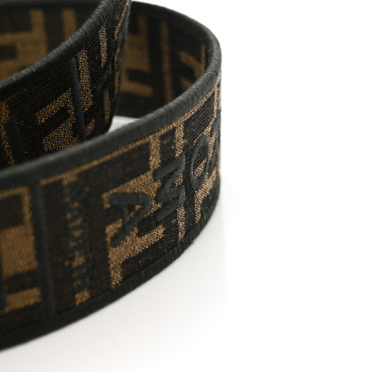 Fendi Fabric Jacquard FF 1974 Medium Baguette Tobacco Moro Black 11 of 11