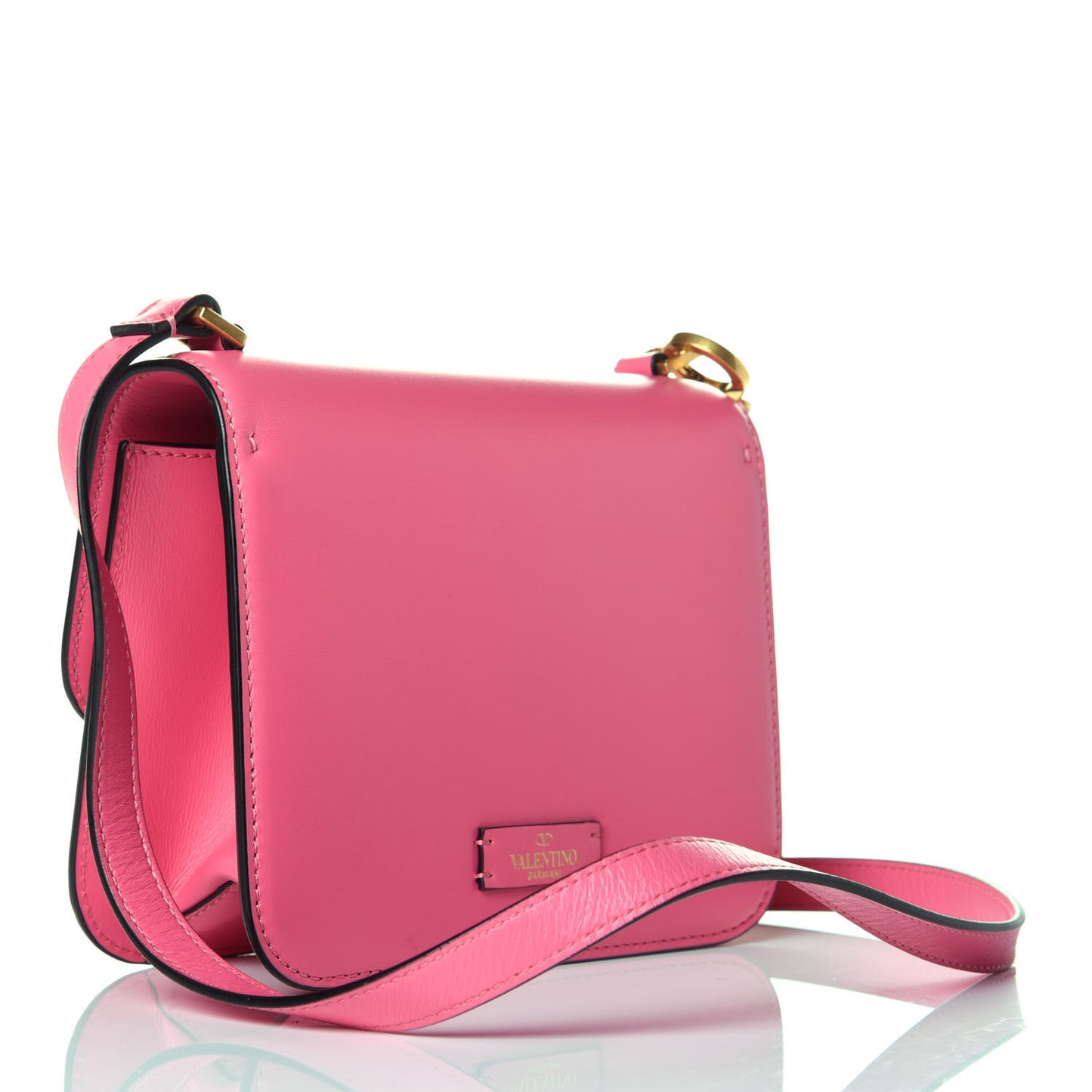 Smooth Calfskin Small VSling Shoulder Bag Pink