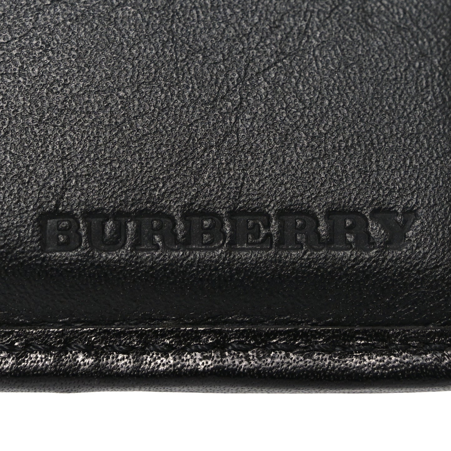 London Check Bi-Fold Mens Wallet Charcoal Black