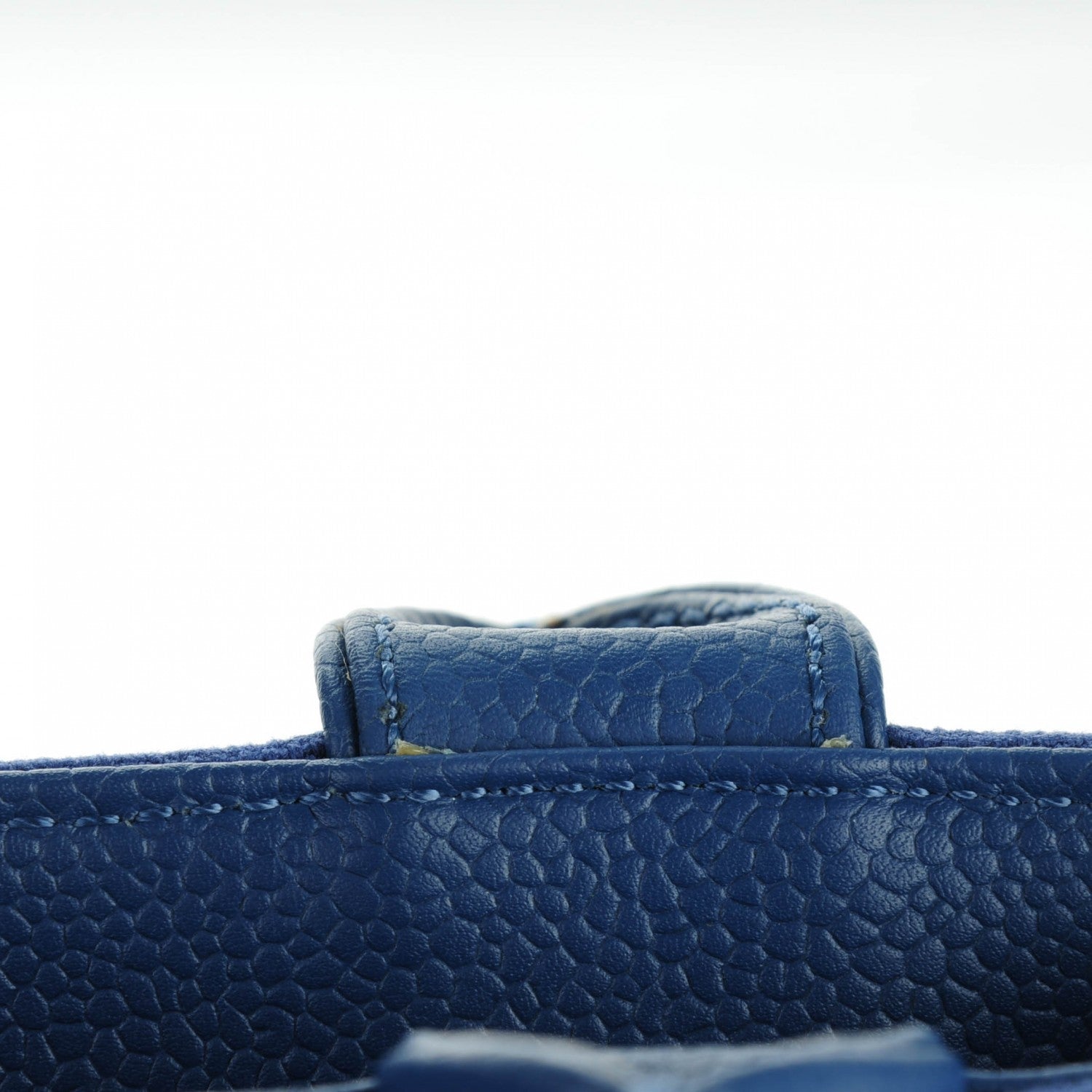 Chanel Canvas Caviar Tassel Tote Dark Blue 10 of 12