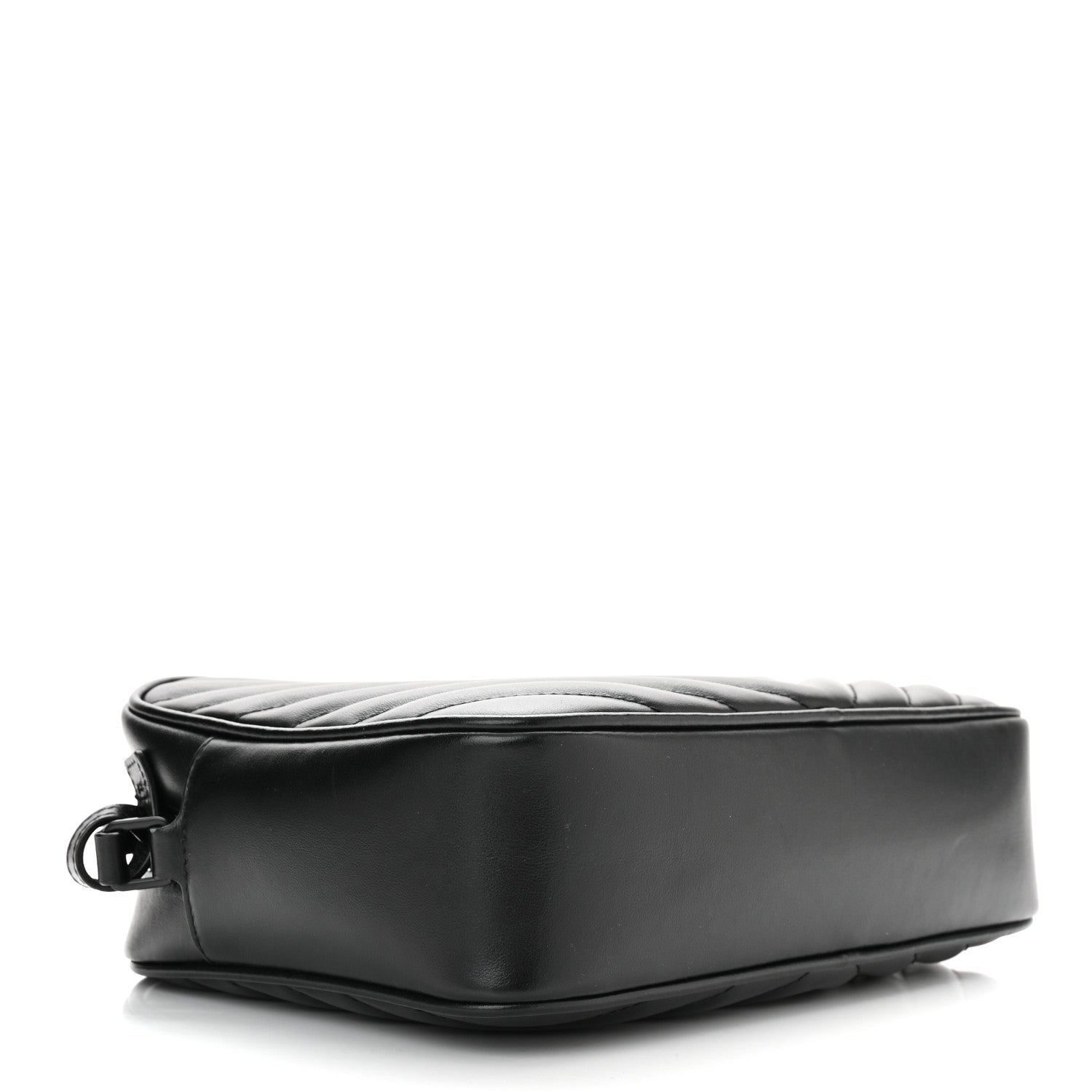 Saint Laurent Calfskin Matelasse Monogram Monochrome Lou Camera Bag Black 3 of 9