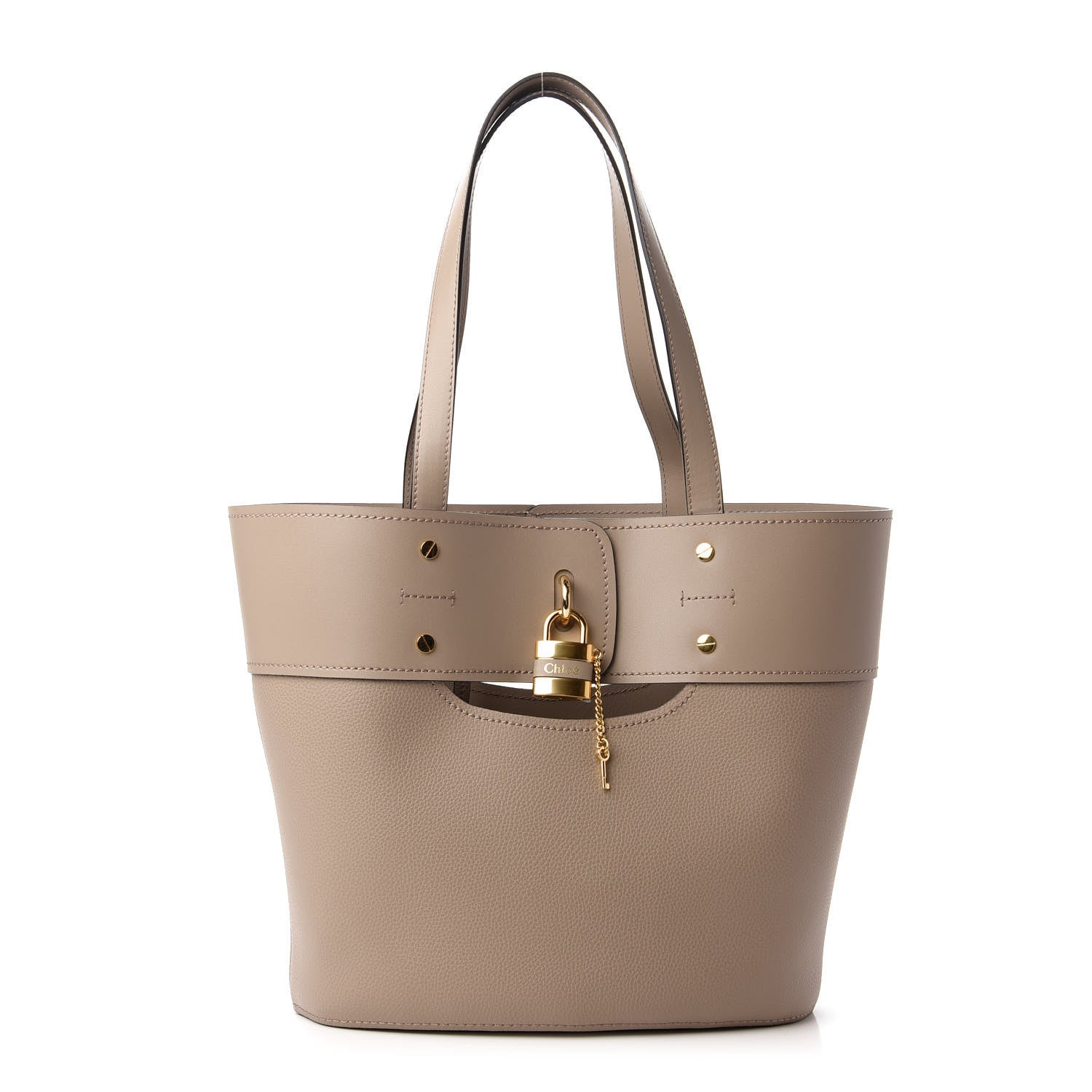 Chloe Smooth Grained Calfskin Small Aby Tote Motty Grey 1 of 10