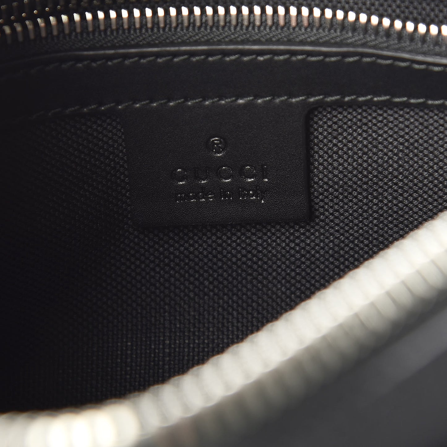 Soft GG Supreme Monogram Web Belt Bag Black Grey