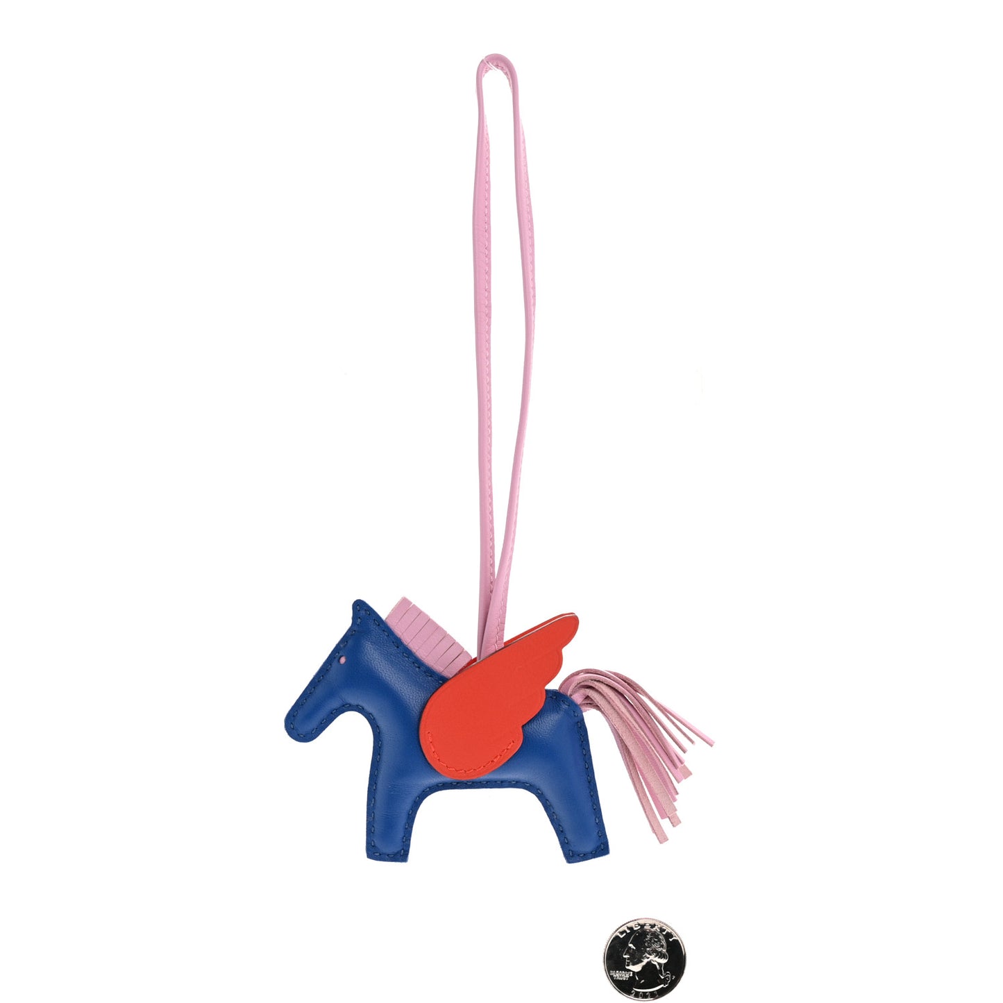 Milo Lambskin Grigri Rodeo Pegase Horse Bag Charm PM Bleu France Mauve Sylvestre Capucine