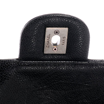 Chanel Crumpled Grained Calfskin CC Crave Jumbo Flap Black 5 of 8