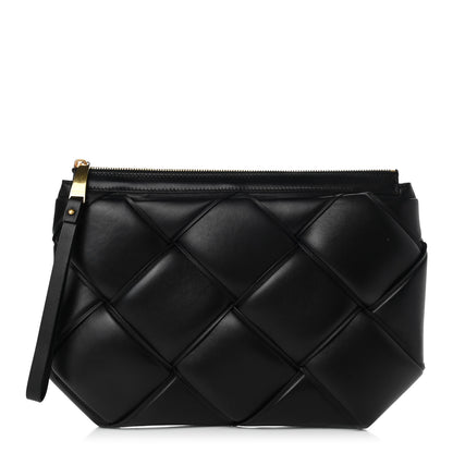 Bottega Veneta Nappa Maxi Intrecciato Padded Clutch Black 1 of 6