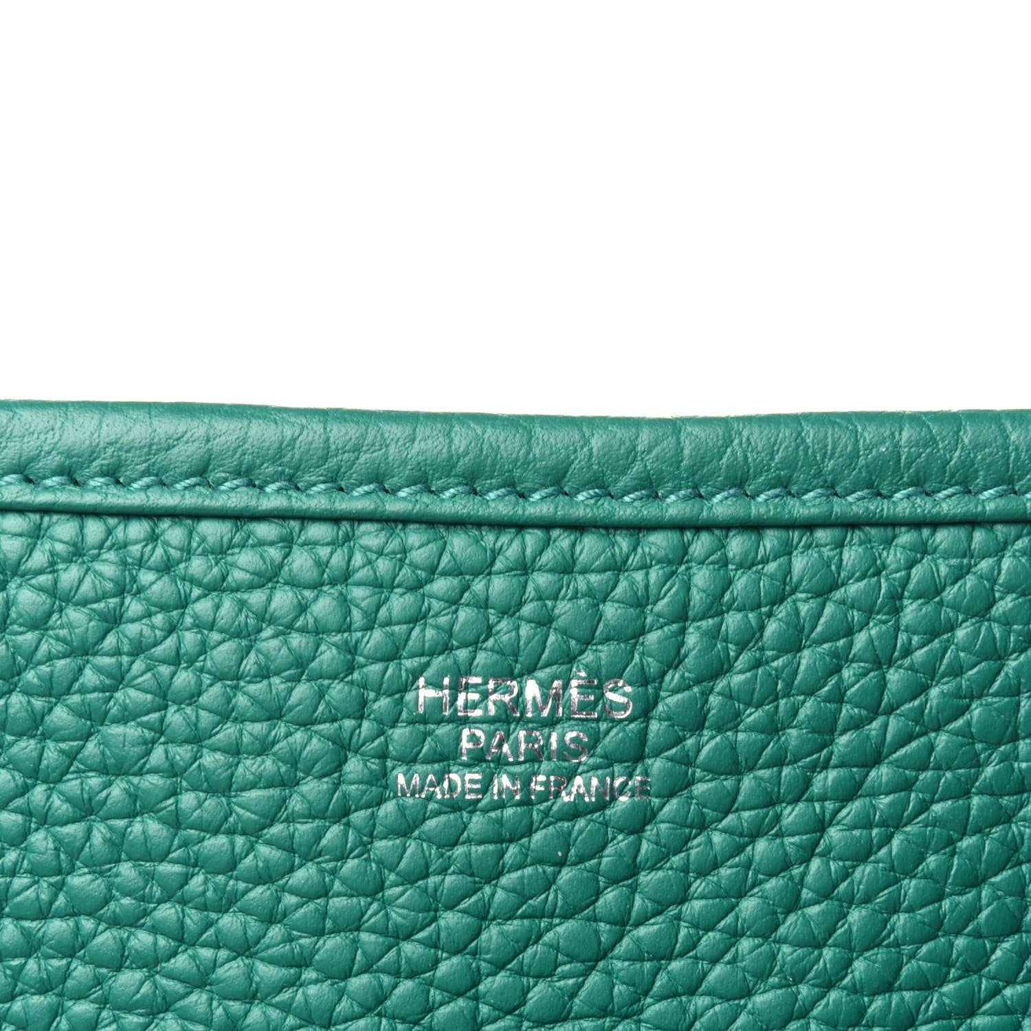 Hermes Taurillon Clemence Evelyne III PM Vert Vertigo 5 of 10