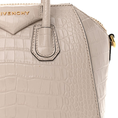 Givenchy Calfskin Crocodile Embossed Mini Antigona Dune 13 of 16