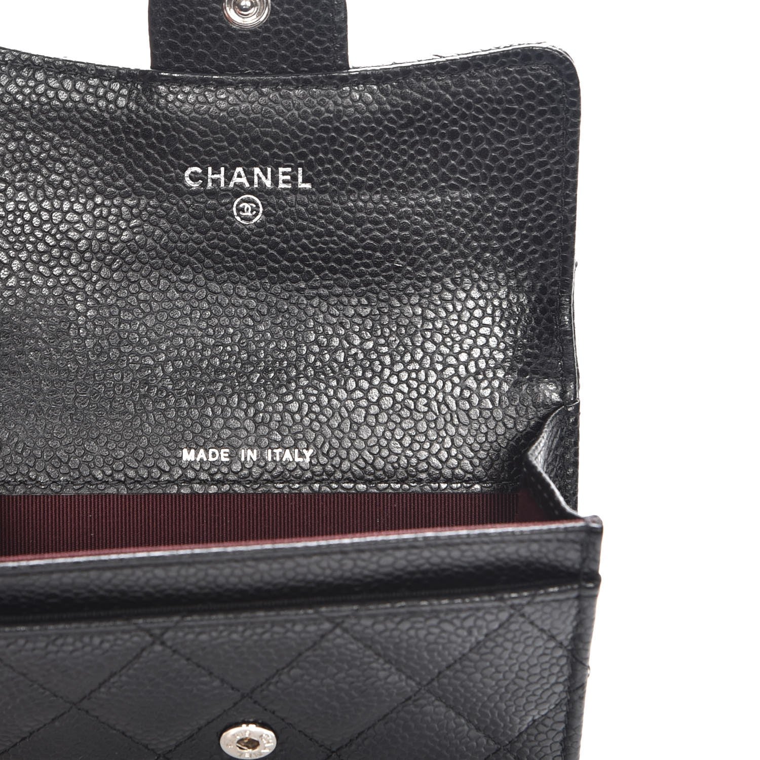 Chanel Caviar Quilted Flap Card Holder Black 6 of 8