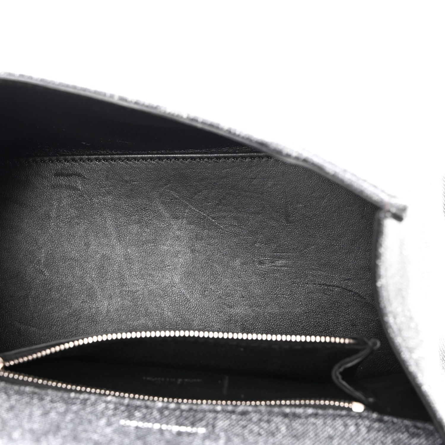 Balenciaga Nappa Denim Printed Small Hourglass Top Handle Bag Black 5 of 11