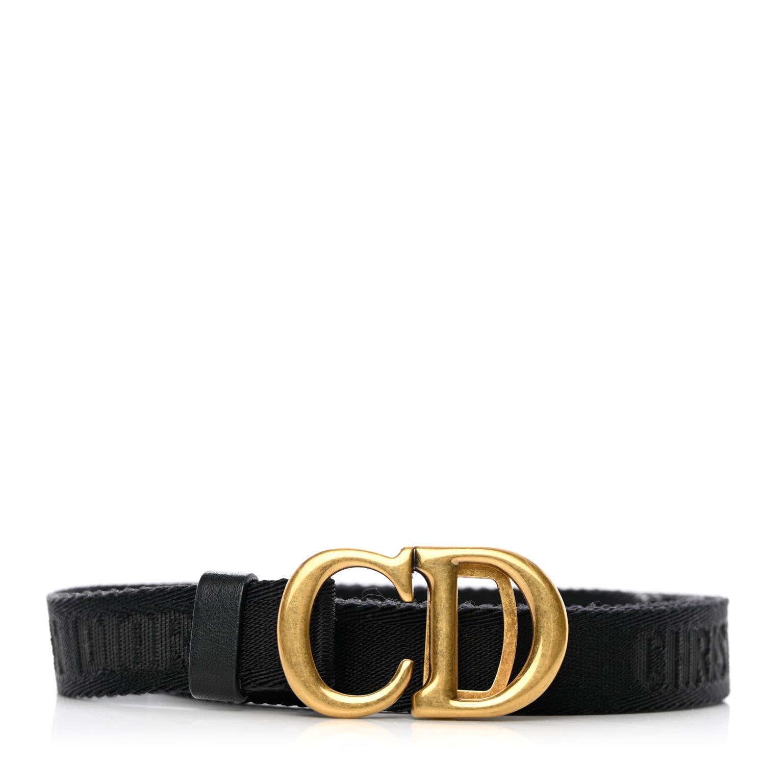Christian Dior Nylon 20mm Saddle Belt Black 1 of 8