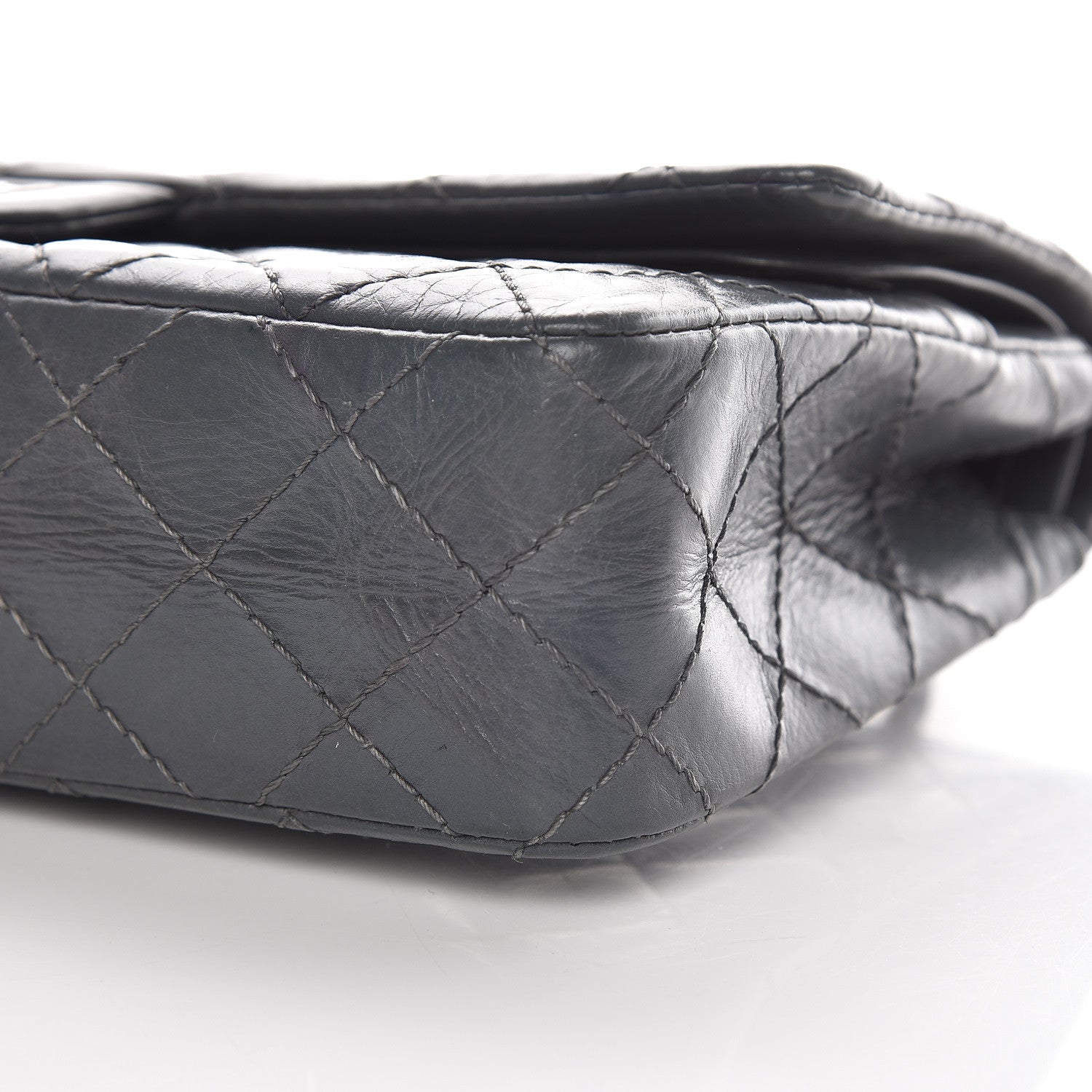 Chanel Aged Calfskin Quilted 50th Anniversary 2.55 Reissue 225 Flap Grey 13 of 13