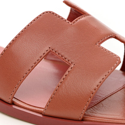 Hermes Chevre Oran Sandals 36 Rouge Blush 9 of 11