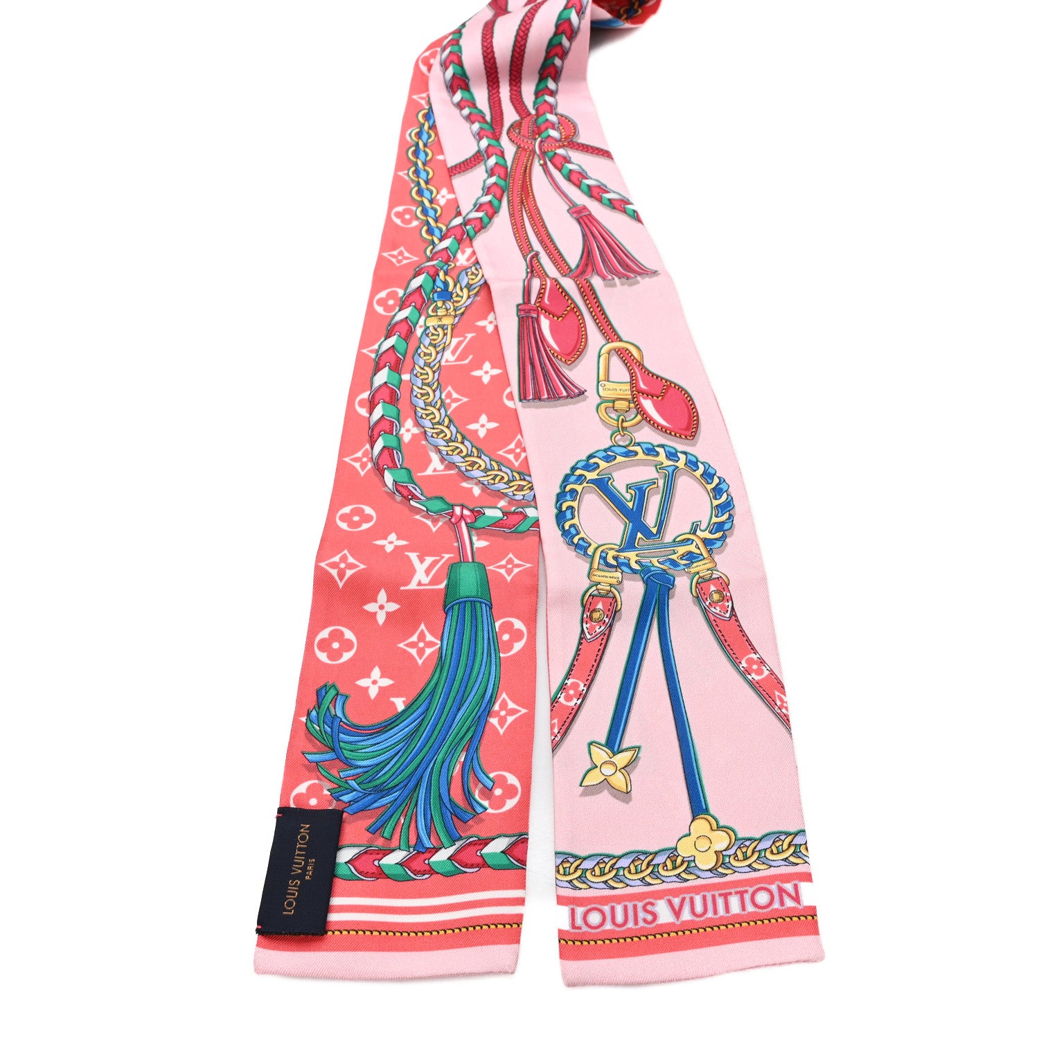 Louis Vuitton Silk Mix And Straps Bandeau Rose 2 of 4