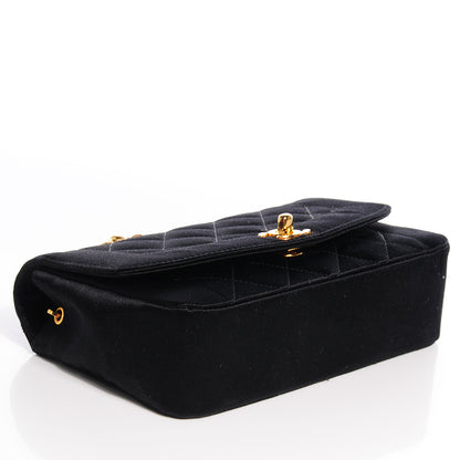 Chanel Quilted Satin Evening Flap Black 4 of 8