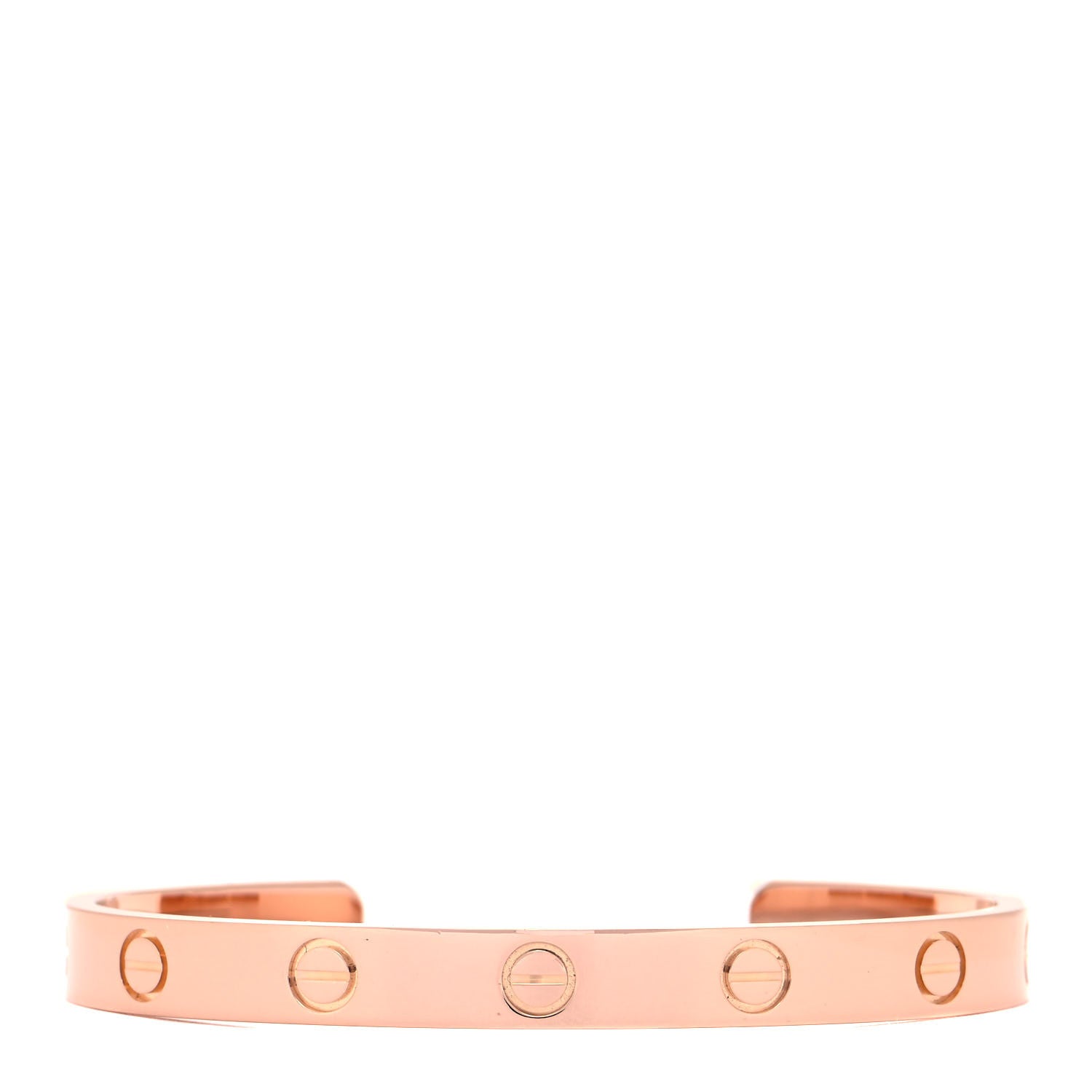 Cartier 18K Pink Gold LOVE Cuff Bracelet 16 1 of 5