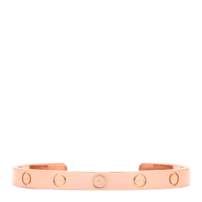 Cartier 18K Pink Gold LOVE Cuff Bracelet 16 1 of 5