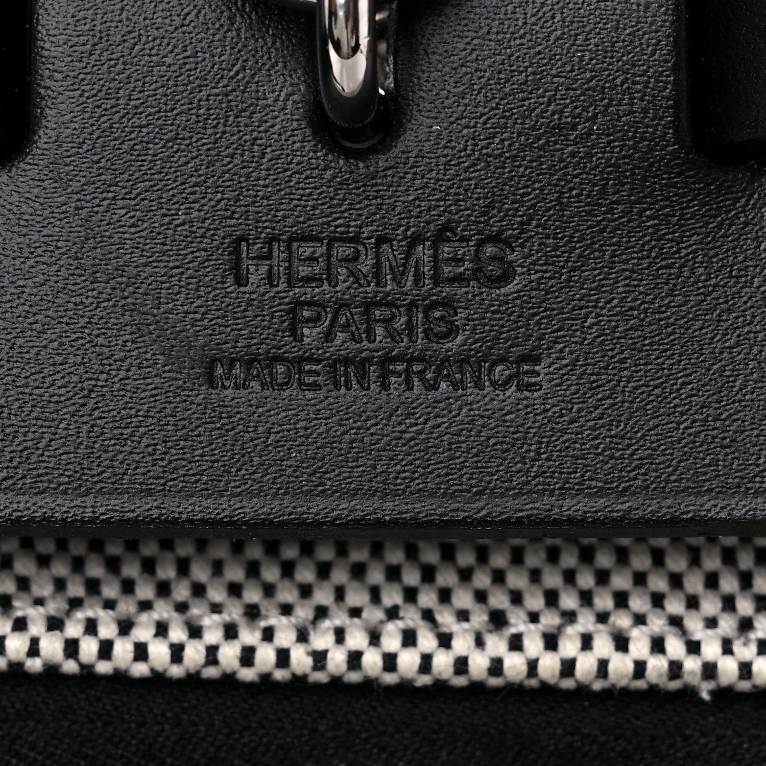 Hermes Toile H Berline Vache Hunter Herbag Zip PM 31 Black Ecru 7 of 11