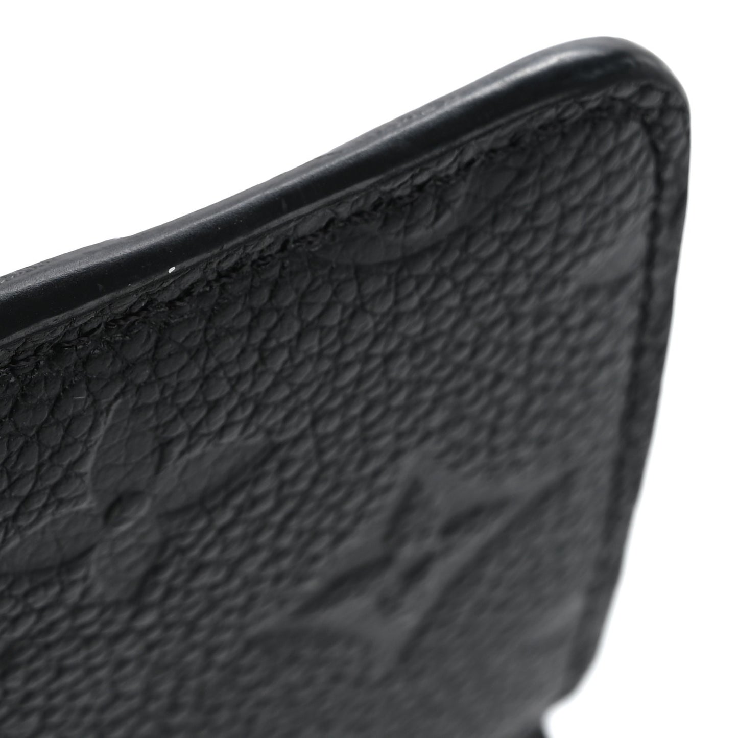 Empreinte Monogram Zipped Romy Card Holder Black
