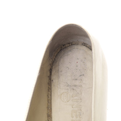 Chanel Lambskin CC Espadrilles 39 White Black 14 of 16