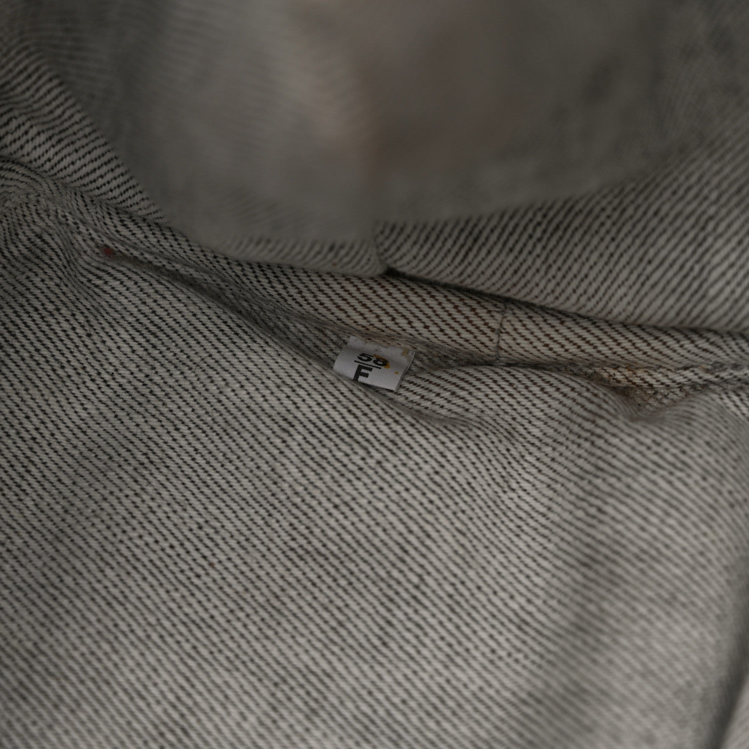 Prada Denim Small Logo Tote Bianco 8 of 12