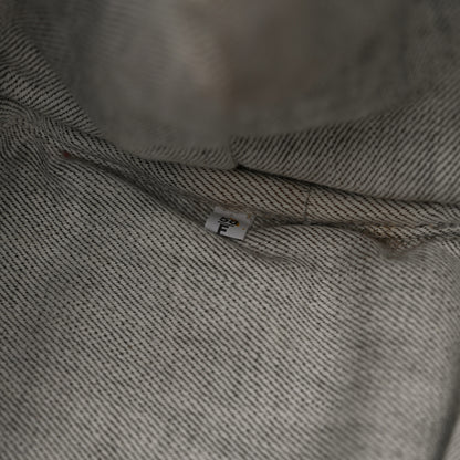 Prada Denim Small Logo Tote Bianco 8 of 12