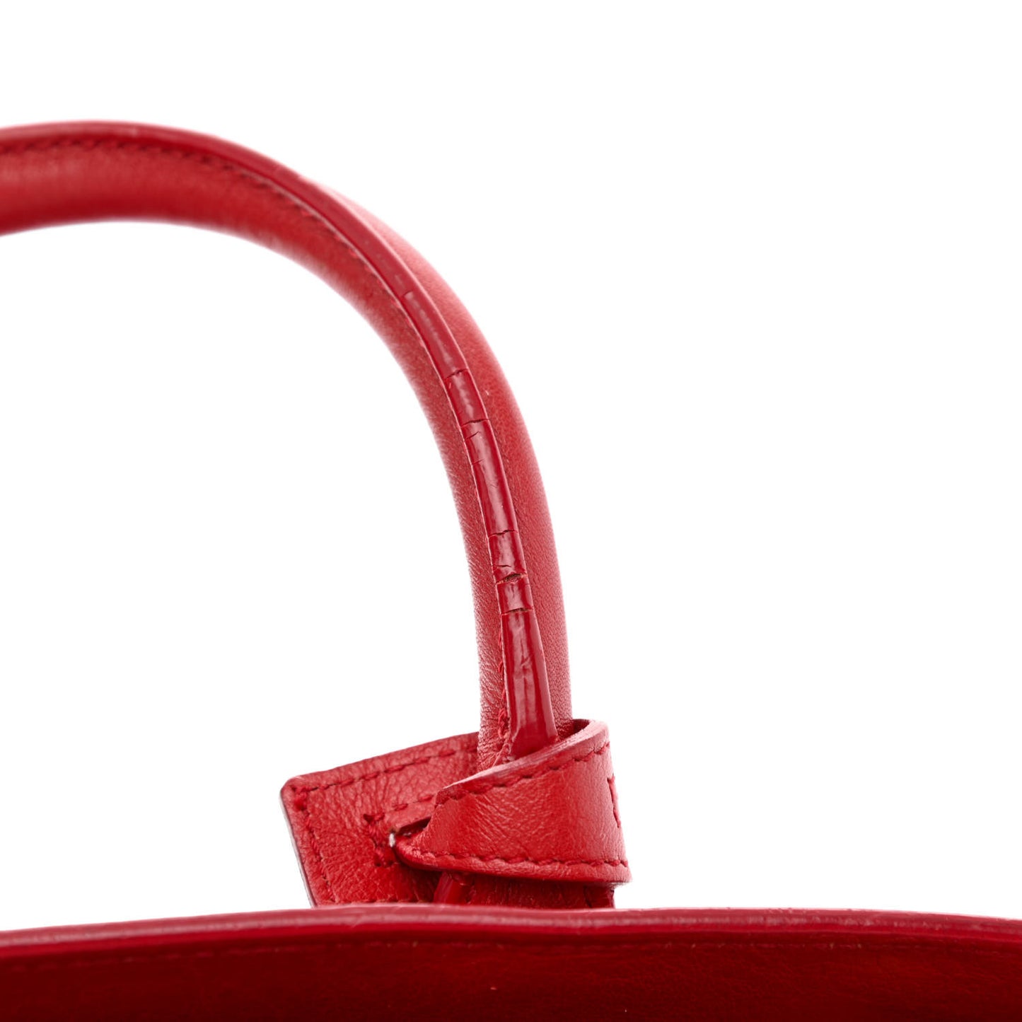 Calfskin Nano Sac De Jour Lipstick Red