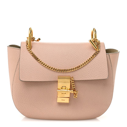 Chloe Grained Lambskin Drew Shoulder Bag Cement Pink 1 of 10