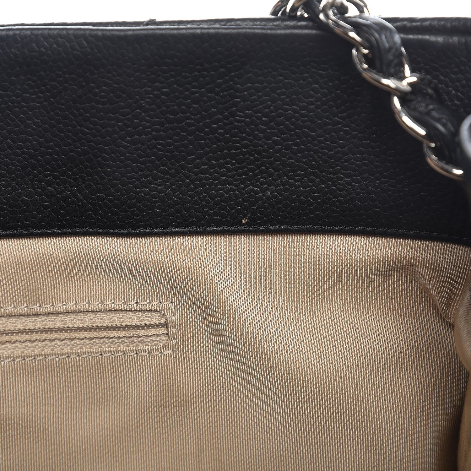 Chanel Caviar Quilted Expandable Zip Shoulder Bag Black 10 of 10