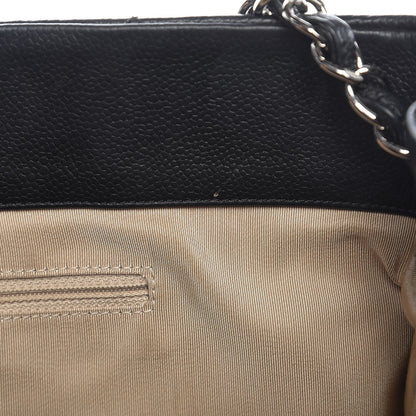 Chanel Caviar Quilted Expandable Zip Shoulder Bag Black 10 of 10